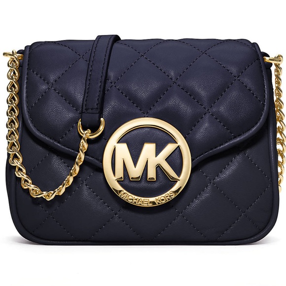 Michael Kors Handbags - Michael Kors Fulton Black Quilted Chain Crossbody Bag | Like New Designer Bag